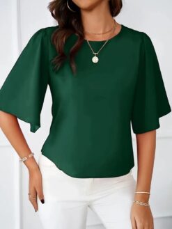 Women’s Elegant Round Neck Blouse